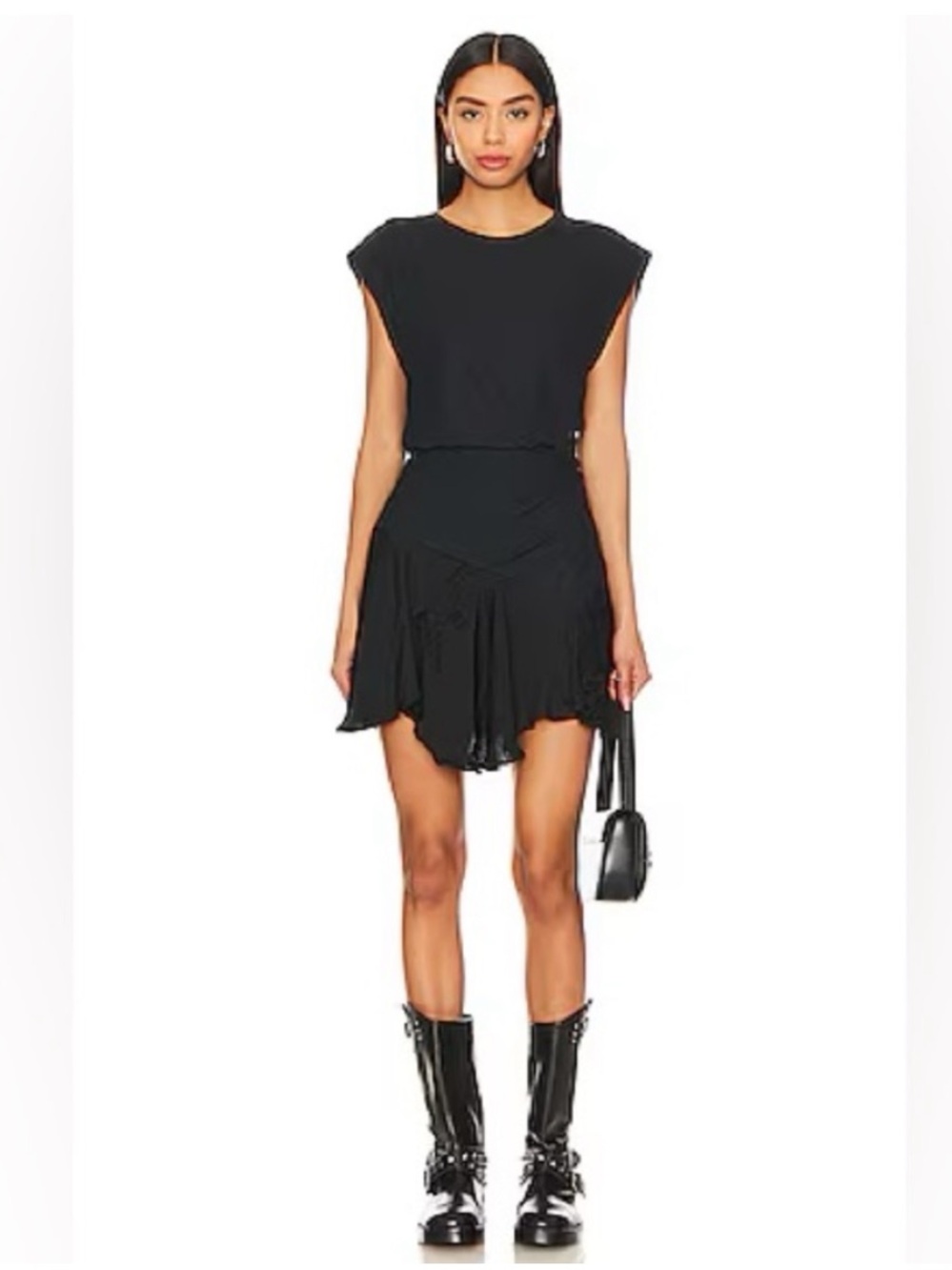 FREE PEOPLE Cap Sleeve t-shirt mini dress